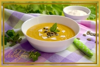 Ливанский суп из чечевицы и тыквы