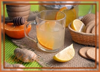 Цитрусовый напиток с имбирем и мятой