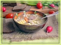 Картофельный суп с лапшой